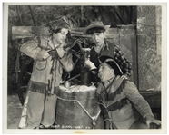 Lot of Five 10 x 8 Glossy Photos From The Three Stooges 1940 Films Cookoo Cavaliers & Rockin' Thru the Rockies & a Publicity Still -- Very Good Condition